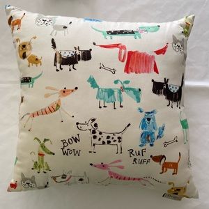 Stratford Home Pillow Puppies Size 18x18 Multicolor